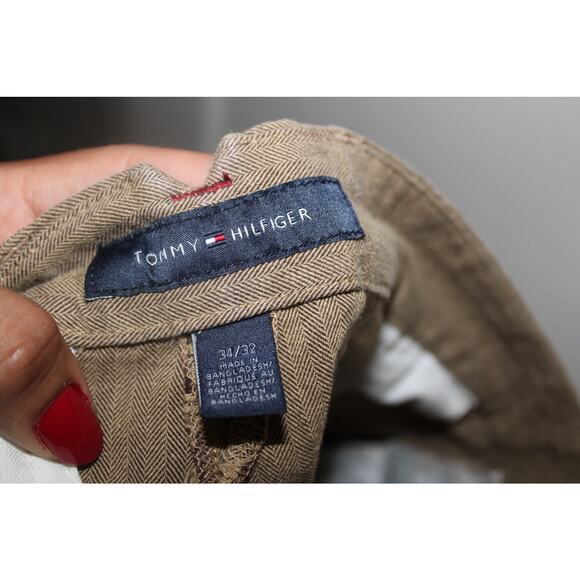 Tommy Hillfiger Stripped Straight Leg Slacks 34/32 - Picture 6 of 7